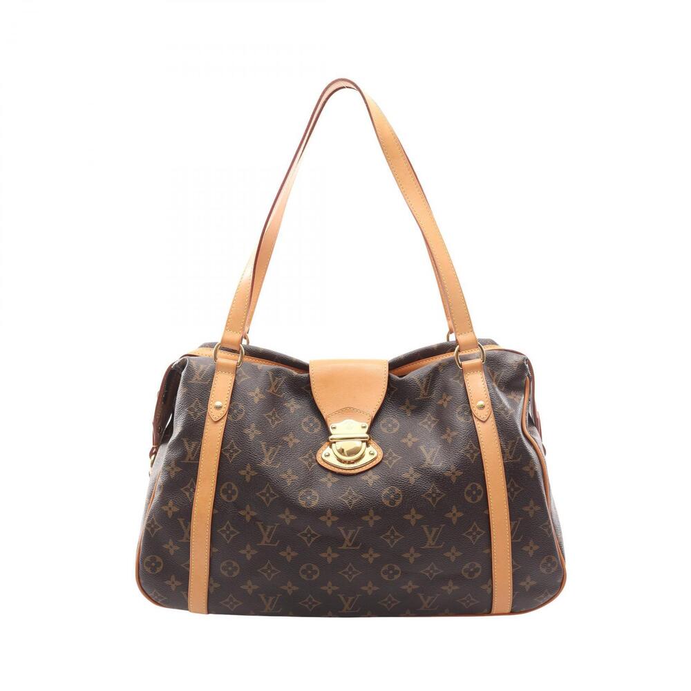 Louis Vuitton Stresa Shoulder Bag Canvas Leather Monogram Brown